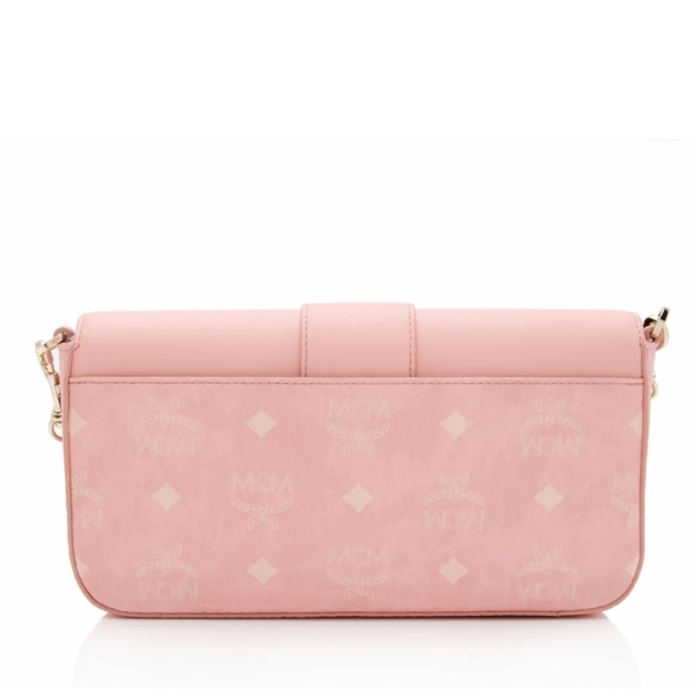 MCM Visetos Calfskin Logo Mode Travia Small Shoulder Bag - crossbody - NWT - Picture 4 of 11